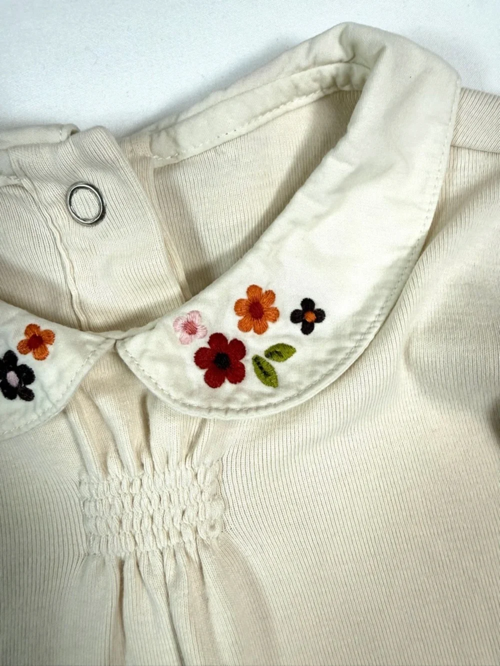VINTAGE GYMBOREE 2006 Floral Collar Peter Pan Bodysuit 2T Cottagecore‎ Classic
